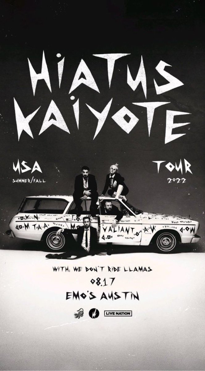 WE’RE OPENING FOR <a href="/HiatusKaiyote/">Hiatus Kaiyote</a> !!! EMO’s AUG 17th!!