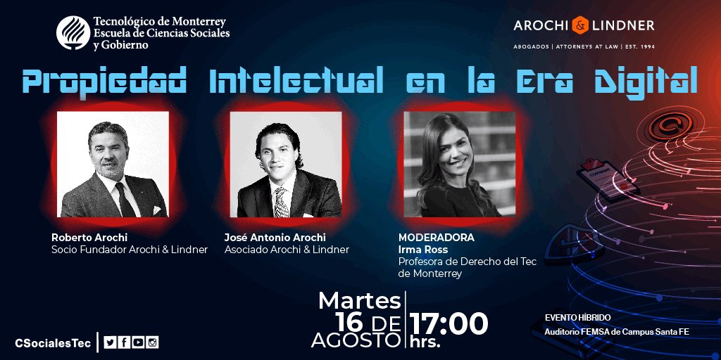 ArochiLindner's tweet photo. El próximo martes 16 de agosto a las 17:00 hrs, te invitamos a participar en el evento “Propiedad Intelectual en la Era Digital”.

Consulta bases y registro aquí: https://t.co/ZNATq4VfKr

#propiedadintelectual #eradigital #digital https://t.co/bYwkyq8ppk