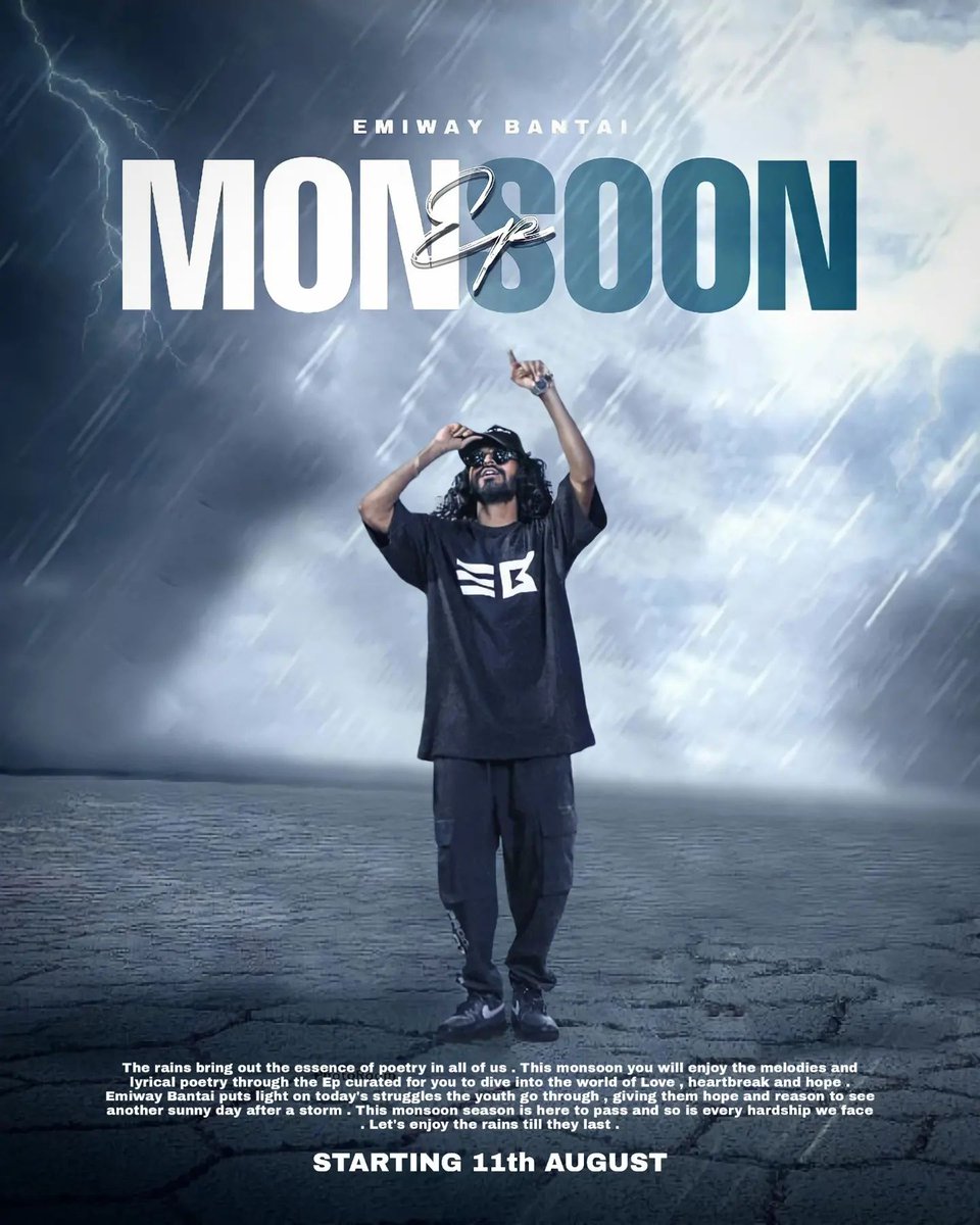 Bharatsangekar1's tweet photo. Waiting for monsoon EP 
.
.
.@emiwaytweets 
#mansoonepbyemiway 
#ep
#BKP #Emiwaybantai https://t.co/4sfqlMjlrk