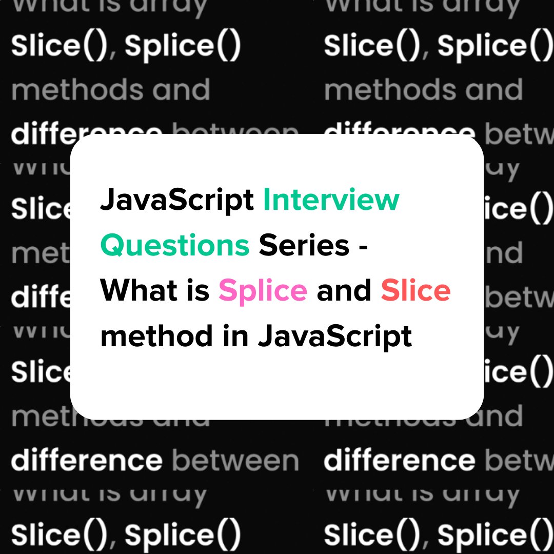 CodeCastApp's tweet image. Need help preparing for a job interview? We have the perfect cast for you. This cast tackles the most commonly asked JavaScript interview questions! Watch this cast to help you prepare and own that interview: codecast.io/casts/Pbwpyvnm…
#javascriptinterview