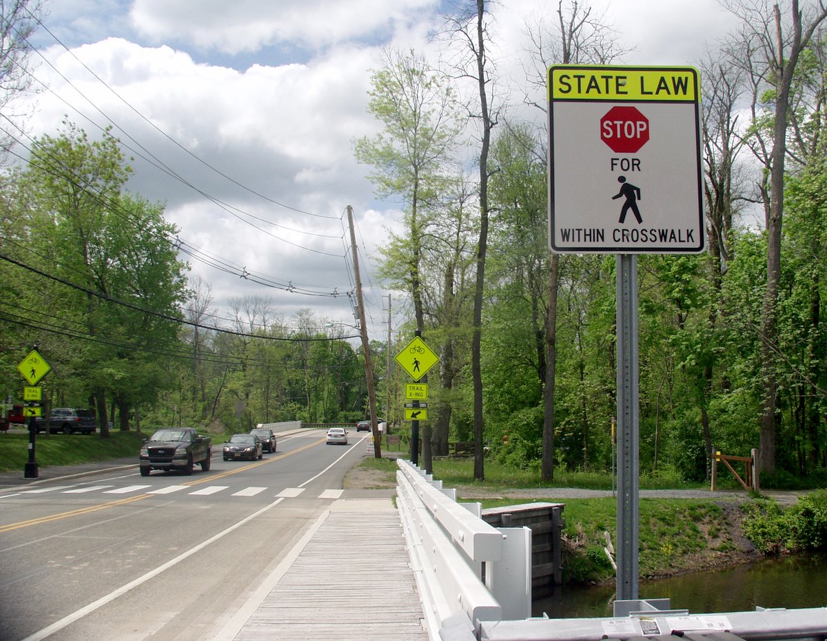 NewJerseyDOT's tweet image. It’s summertime and that means more people are walking to get places. Please stop for pedestrians, bicyclists, and other vulnerable road users in crosswalks. It’s the law! #StopforPedestrians #CrosswalkSafety