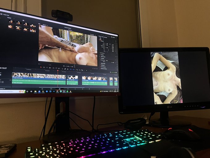 Editing our second video🥰 are you excited to see what we did on our holiday?😇 https://t.co/JgrybeCoF<a href="/tag/onlyfans"class="tags"><span>#onlyfans</span></a>