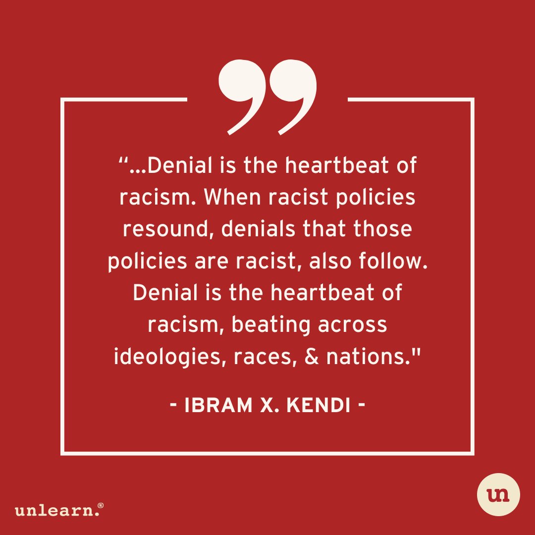 The persistent denial of racism leads to the reinforcement of racist policies and prevents an equitable society. What are your thoughts on this?

#racism #antiracism