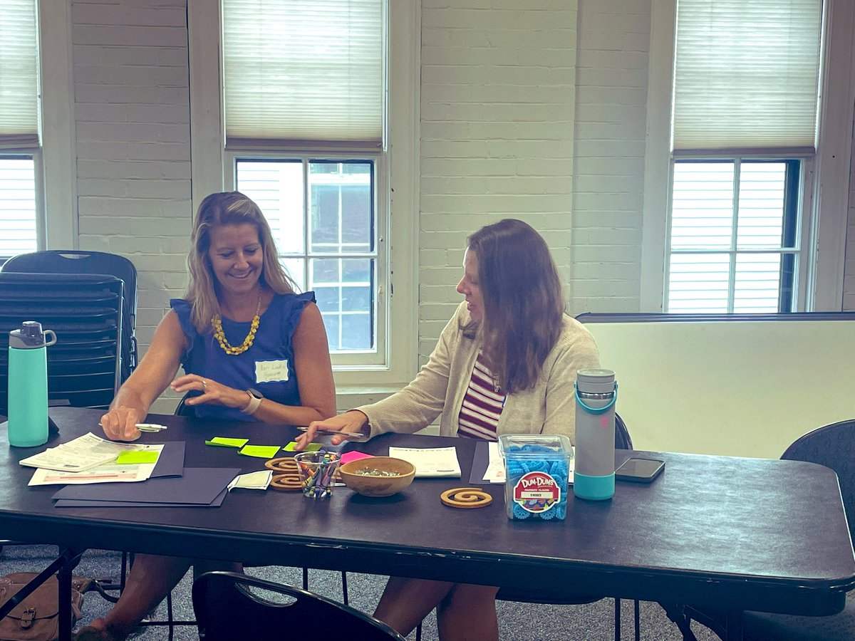 NHplaybased's tweet image. We’ve collaborated with @nhsl to offer a play-based learning workshop for NH library staff at different locations throughout the state! Thank you to Rochester PL for generously hosting our first one yesterday for these amazing seacoast-area librarians! #playbasedlearning