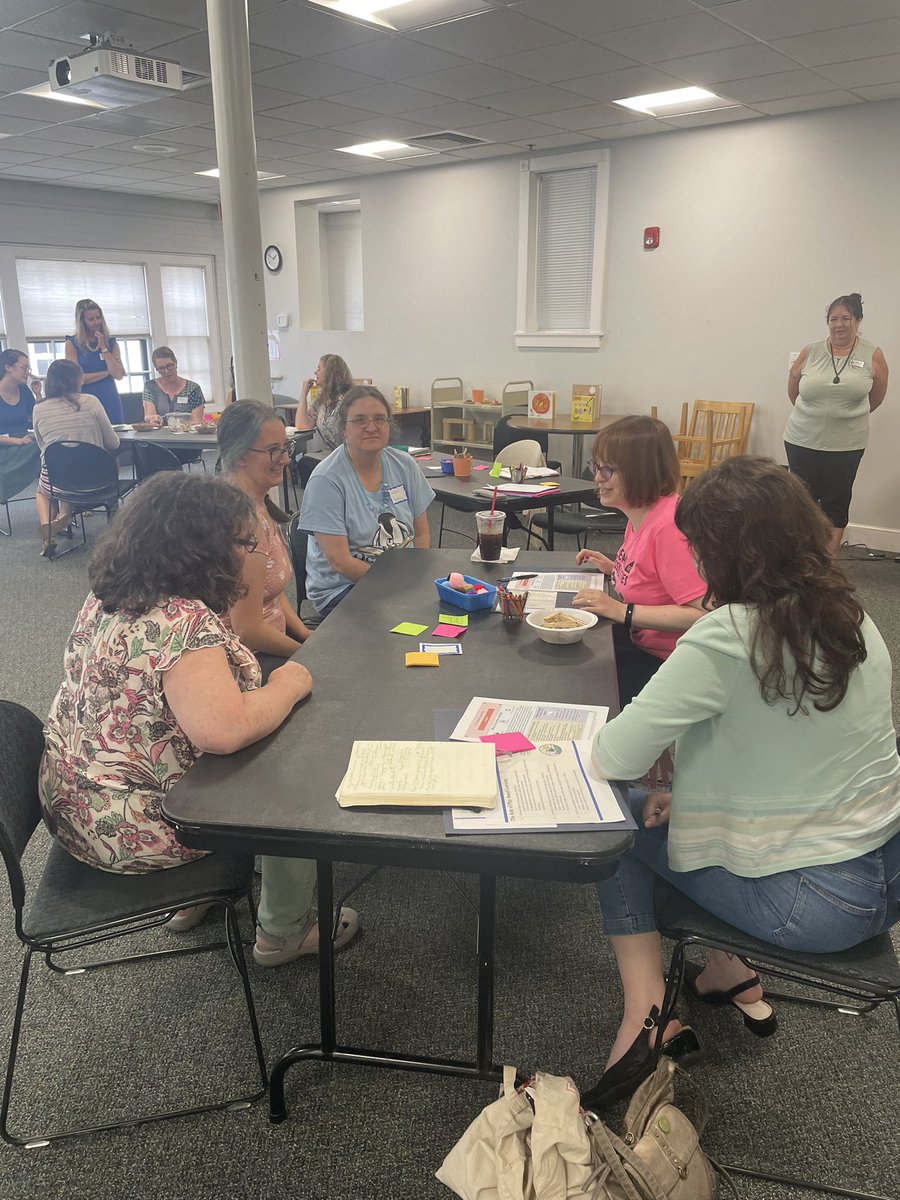 NHplaybased's tweet image. We’ve collaborated with @nhsl to offer a play-based learning workshop for NH library staff at different locations throughout the state! Thank you to Rochester PL for generously hosting our first one yesterday for these amazing seacoast-area librarians! #playbasedlearning