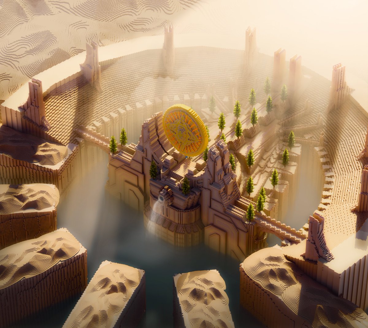 FreyaMC_'s tweet image. Shurima 🏜️

Build by: Me

Render by: @ImNightDesigner 

#Minecraft #Minecraftbuilds #minecraft建築コミュ #MinecraftLegends #LeagueOfLegends #LeagueOfLegendsFanArt #blender #blenderart #blendercommunity #blender初心者