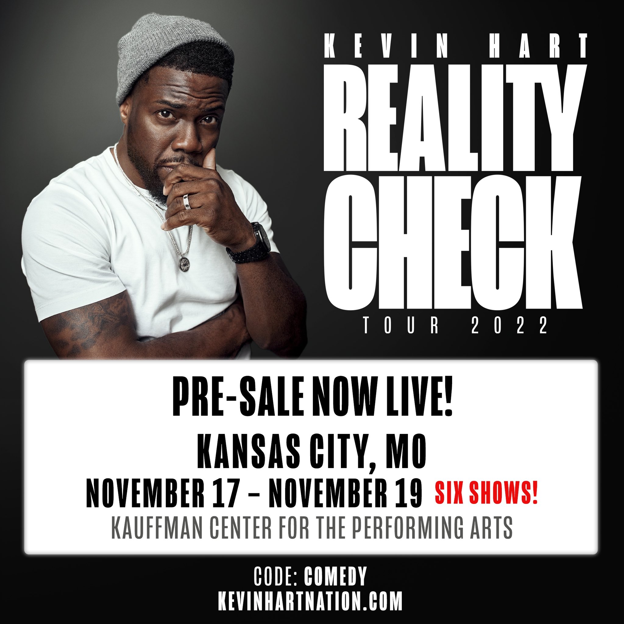 Kevin Hart on Twitter "Presale for Kansas City is now LIVE with code