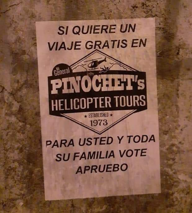 Jaime_Bassa's tweet photo. Es cada vez más frecuente encontrarnos con esto. Pasaron de la mentira a la amenaza. El plebiscito es una oportunidad histórica para avanzar y construir juntos, sin exclusiones. Aprobar es la única forma de que los cambios se concreten. Ya vemos cuál es el ánimo en el rechazo. https://t.co/zNyRO2thRd