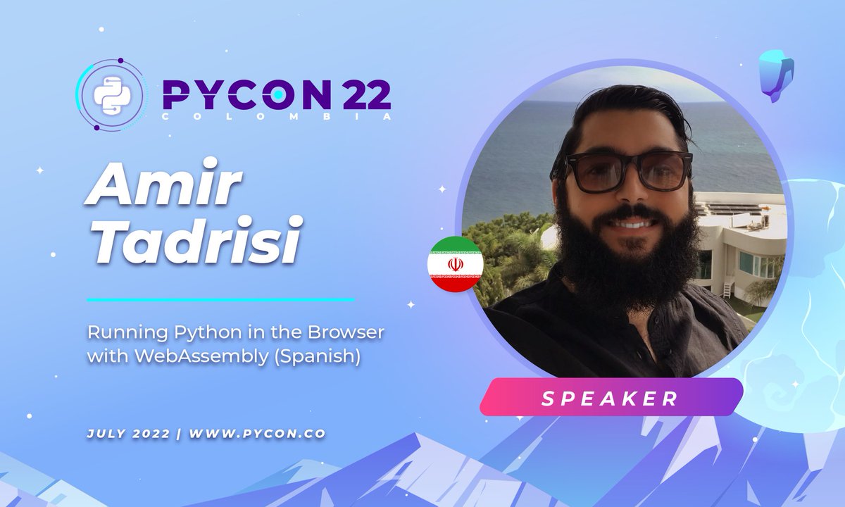 pyconcolombia's tweet image. Watch the video of Amir Tadrisi @amirtds, he teaches us about &quot;Running Python in the Browser with WebAssembly&quot;

youtu.be/55opPJ7DwoE

Social Networks:

Github: github.com/amirtds
LinkedIn: linkedin.com/in/amirtadrisi/

#PyconColombia2022 #Online #Julio #Programacion #PyCon
