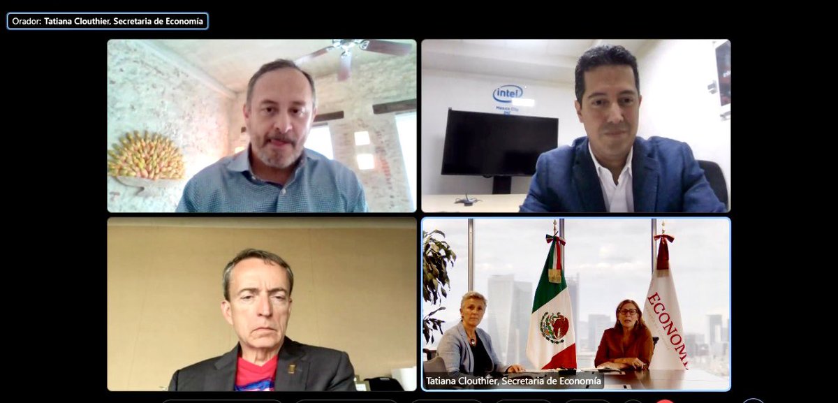 tatclouthier's tweet photo. Felicitaciones a @intel_la por sus primeros 30 años en #Mx, es bueno corroborar, mediante la reunión que sostuvimos, que nuestro compromiso para fortalecer la innovadora #industria de #semiconductores en nuestro país es más firme que nunca. https://t.co/rsTxWgcVuO