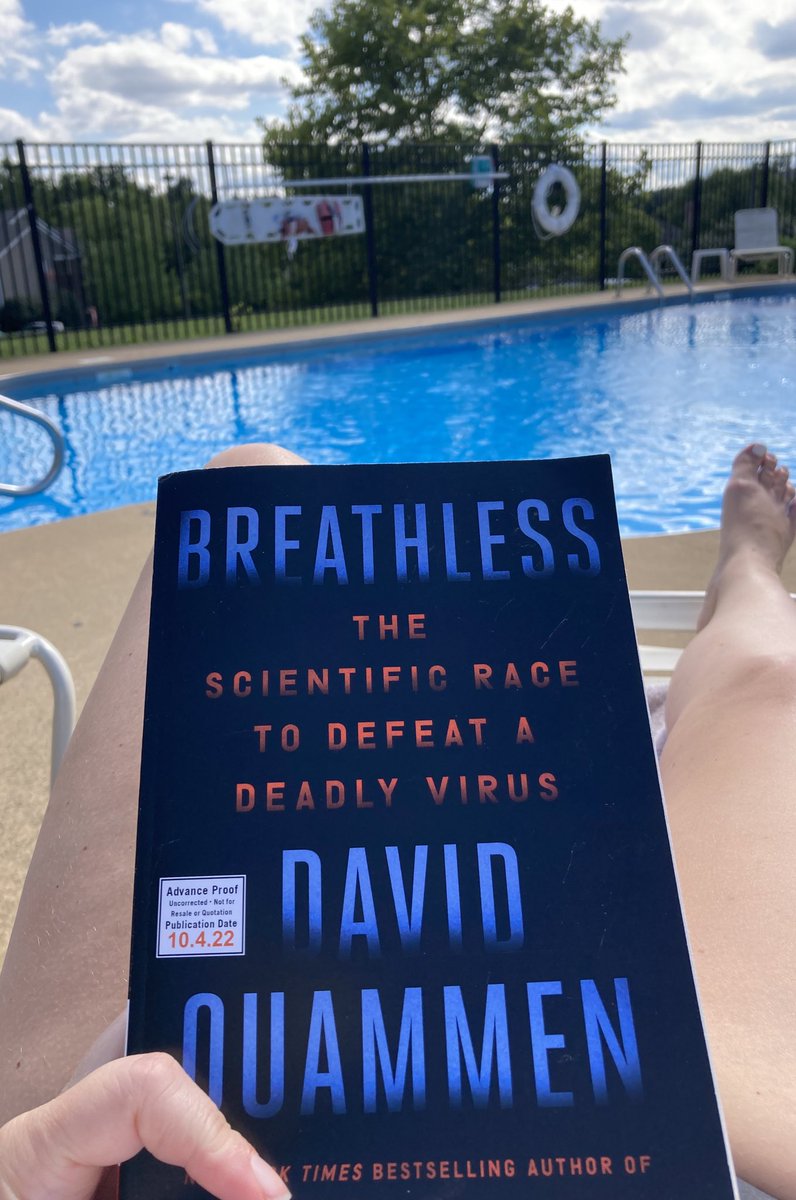 2earsandaheart's tweet photo. Was thrilled to find an advance copy of @DavidQuammen’s latest on my stoop after work &amp; wasted no time diving in. Already riveted; cancelling all plans.

You won’t want to miss this account of how SARS-CoV-2 swept the globe from the best in the game! #BREATHLESS @simonschuster https://t.co/V8oYnEL91d