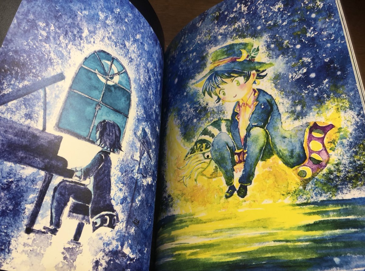 中身はこんな感じですっ
画集はあの絵もこの絵も収録…
漫画は今までまとめてなかったおに気に入り短編を加筆修正したりてんこ盛りで詰めてますまさかの84P…イベント持ってくのワクワクドキドキしてきました 