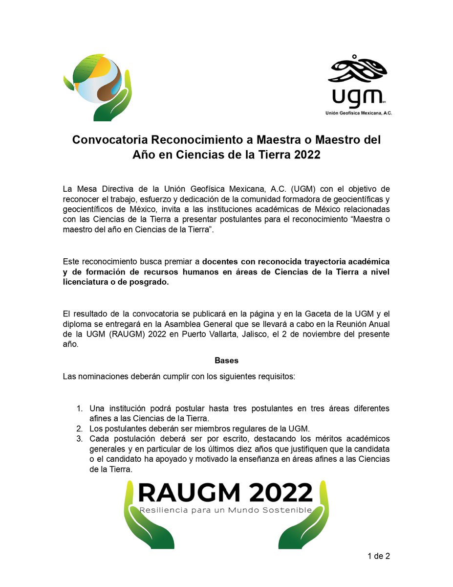 Unión Geofísica Mexicana tweet media