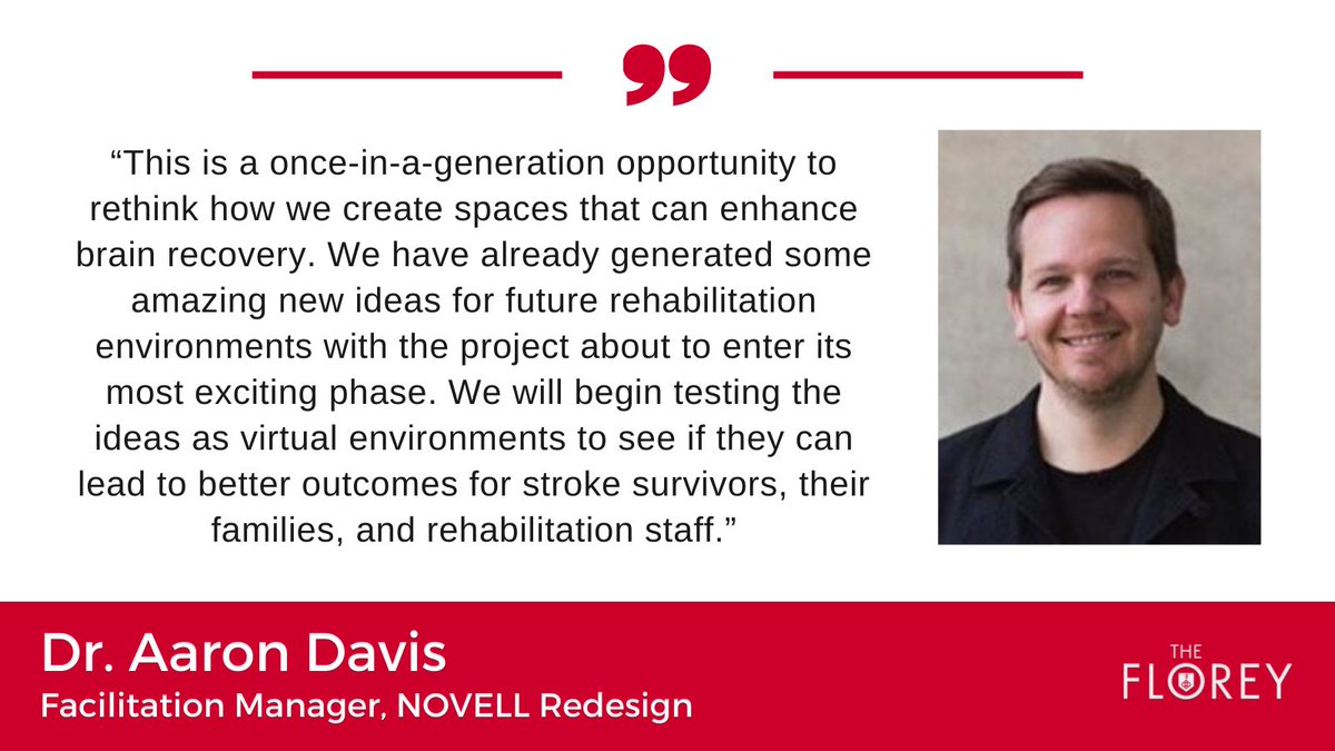 NOVELL Redesign is reimagining #stroke rehabilitation.

An innovation project <a href="/novellredesign/">NOVELL Redesign</a> brings together architects, healthcare staff &amp; people who have experienced stroke to co-create a vision for future #rehabilitation environments.

#StrokeWeek <a href="/aarondavis1986/">Dr Aaron Davis</a> <a href="/AVERTtrial/">prof julie bernhardt, AM, FAHMS</a>