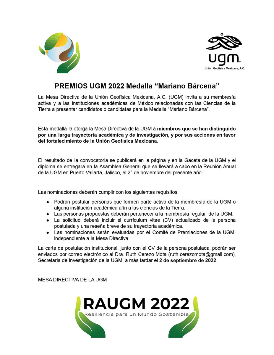 Unión Geofísica Mexicana tweet media