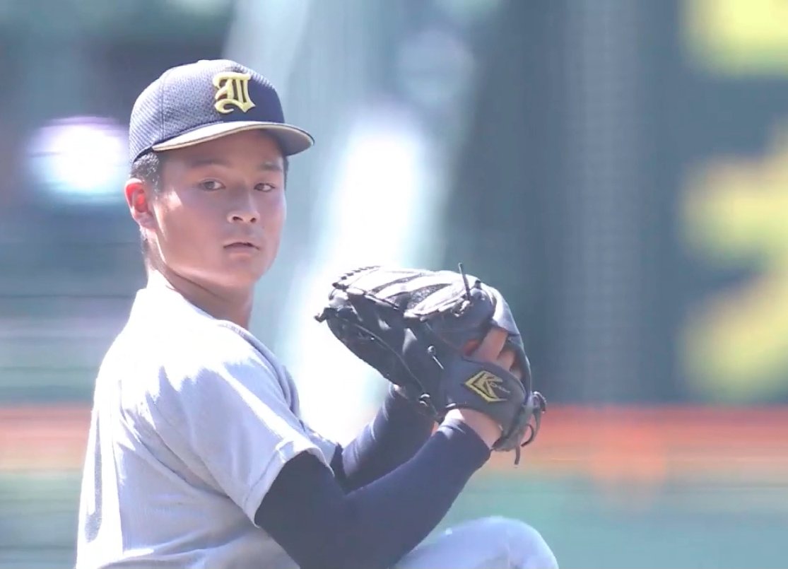 仙台育英の背番号10、仁田選手が使うグラブは左投げ専門ブランド