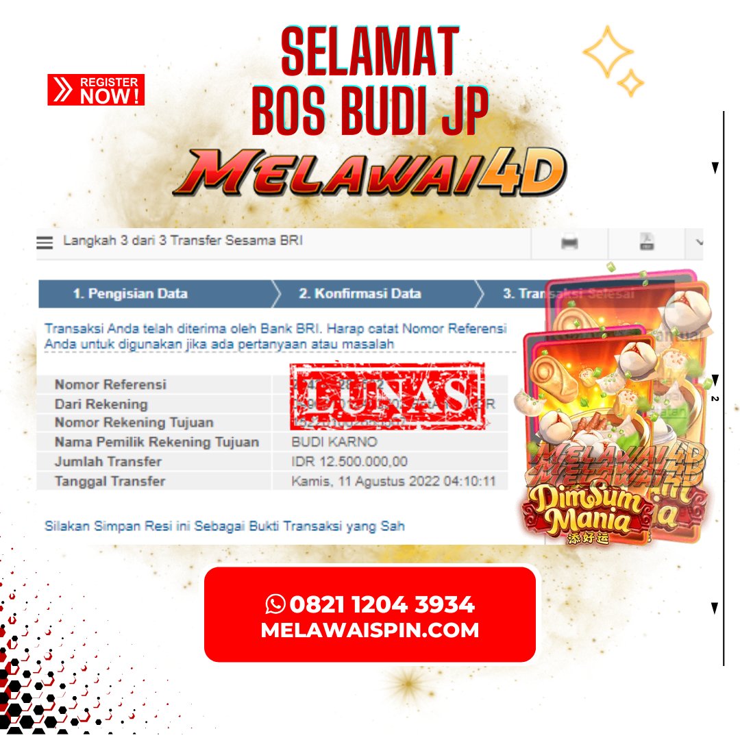 4dMelawai's tweet photo. HANYA MODAL RECEH SAJA BOSKU SUDAH BISA PROFIT YA 

AYOO MAINKAN GAME SERUU DARI 2 GAMES BERIKUT
INFO GACOR BISA LANGSUNG CHAT KAMI DI WA : 0821 1204 3934
SPESIAL PROMO MELAWAI4D 
LANGSUNG DAFTARKAN DI : https://t.co/yK42Wwz6Mb https://t.co/zhUt8uTCqn