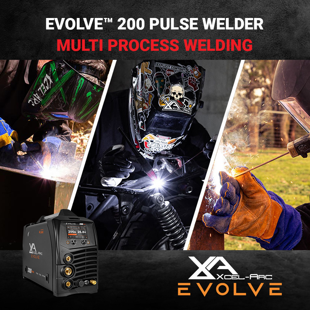 xcelarcnz's tweet image. Our latest innovation in 👨‍🏭 Pulse MIG has arrived, 🔥 the Xcel-Arc EVOLVE 200 PULSE! 🔥
☑️ INNOVATIVE USER INTERFACE
☑️ PULSE MIG – SINGLE &amp;amp; DOUBLE PULSE
☑️ SMART APP VIA BLUETOOTH
☑️ FUTURE-PROOFED
☑️ ENHANCED DC TIG FUNCTION
xcelarc.nz/.../xcel-arc-e…
#xcelarc #mig #pulsemig #tig