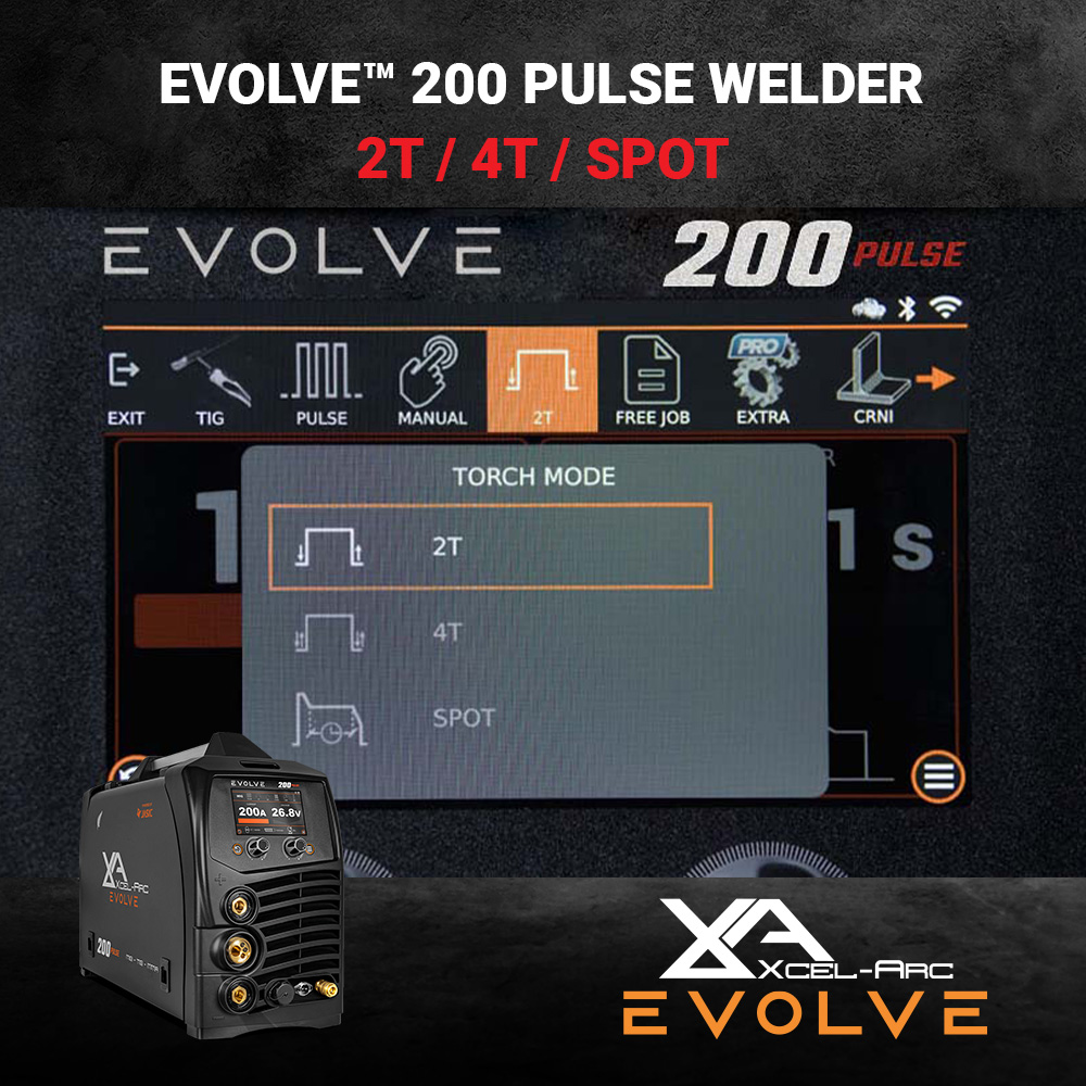 xcelarcnz's tweet image. Our latest innovation in 👨‍🏭 Pulse MIG has arrived, 🔥 the Xcel-Arc EVOLVE 200 PULSE! 🔥
☑️ INNOVATIVE USER INTERFACE
☑️ PULSE MIG – SINGLE &amp;amp; DOUBLE PULSE
☑️ SMART APP VIA BLUETOOTH
☑️ FUTURE-PROOFED
☑️ ENHANCED DC TIG FUNCTION
xcelarc.nz/.../xcel-arc-e…
#xcelarc #mig #pulsemig #tig