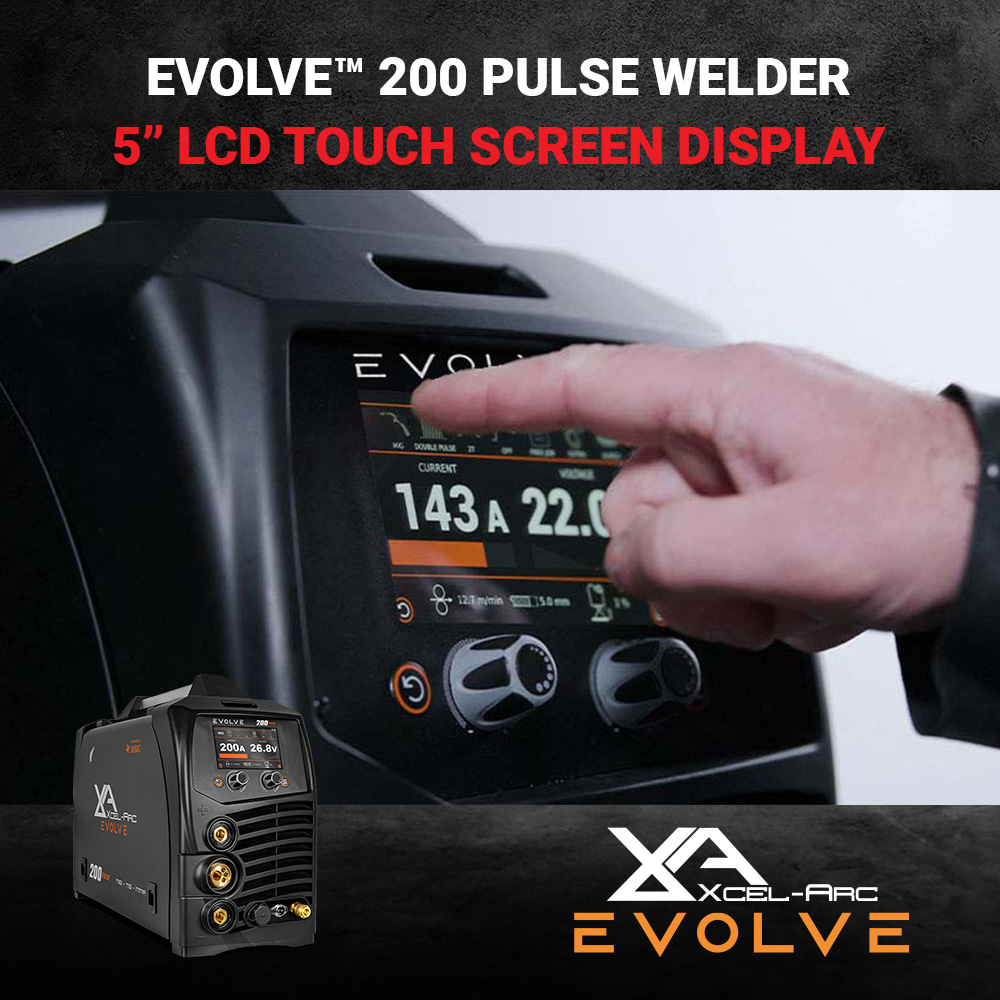 xcelarcnz's tweet image. Our latest innovation in 👨‍🏭 Pulse MIG has arrived, 🔥 the Xcel-Arc EVOLVE 200 PULSE! 🔥
☑️ INNOVATIVE USER INTERFACE
☑️ PULSE MIG – SINGLE &amp;amp; DOUBLE PULSE
☑️ SMART APP VIA BLUETOOTH
☑️ FUTURE-PROOFED
☑️ ENHANCED DC TIG FUNCTION
xcelarc.nz/.../xcel-arc-e…
#xcelarc #mig #pulsemig #tig