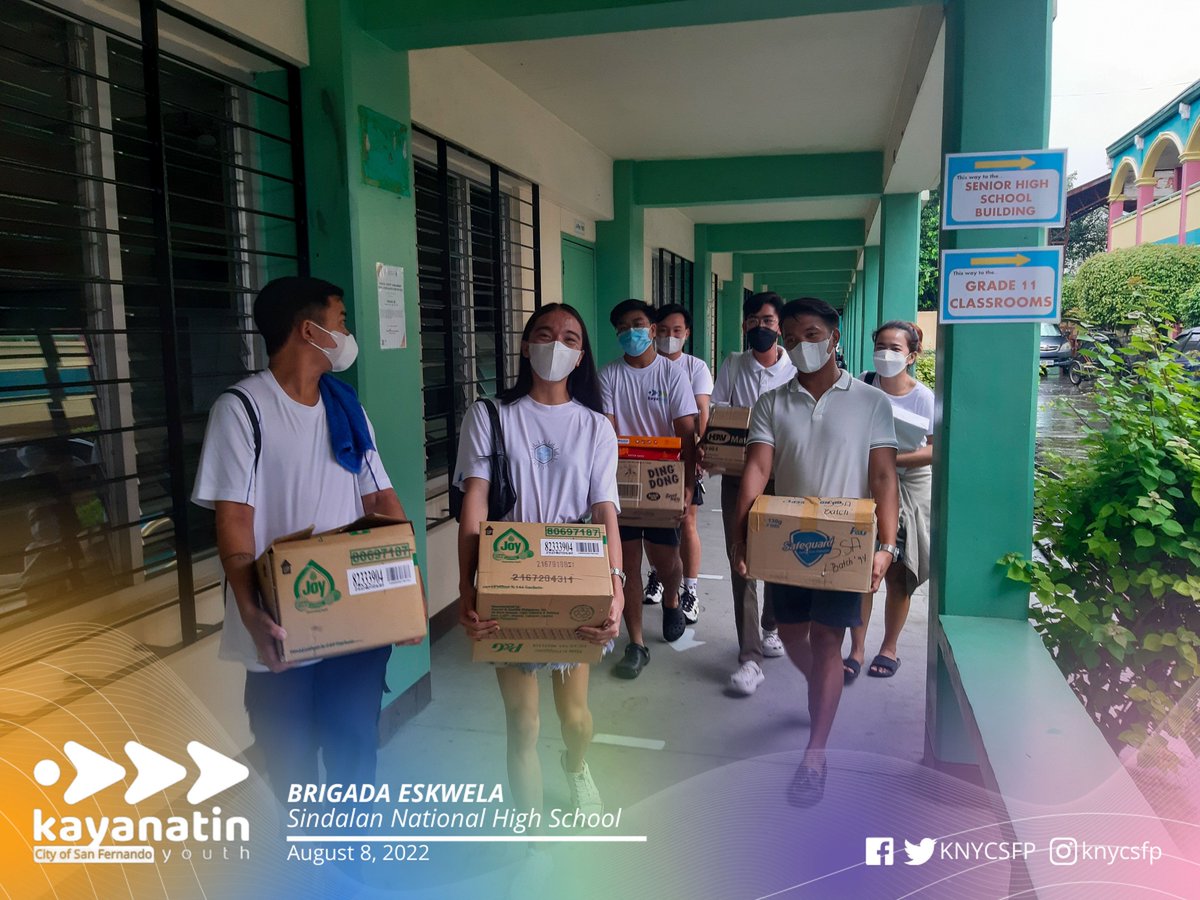 KNYCSFP's tweet photo. Basta tulong-tulong, kayang-kaya!๐
Tingnan ang orihinal na post sa aming official Facebook Page: https://t.co/WpJbV0VAkx
#KayaNatinYouth
#KNYCSFP
#KayanakangFernandino
#BrigadaEskwela
#LigtasBalikEskwela https://t.co/g87254M8G2