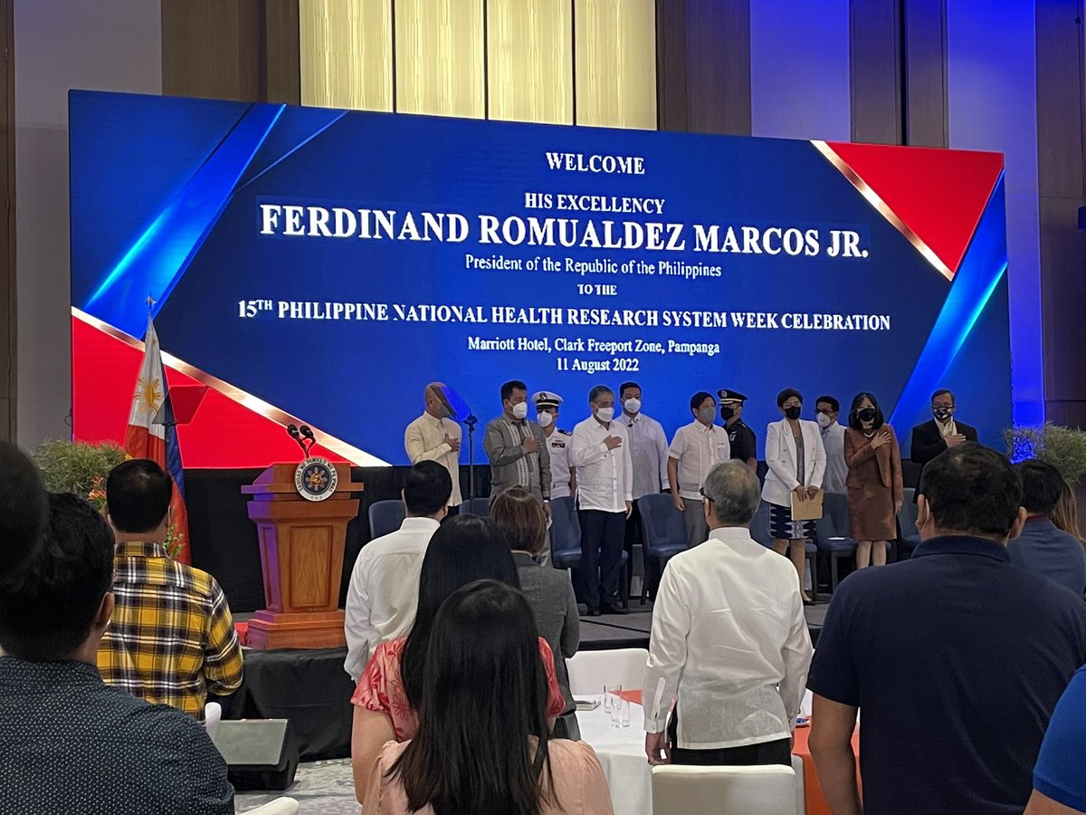 President Ferdinand Marcos Jr. now here in Clark Pampanga for the 15th