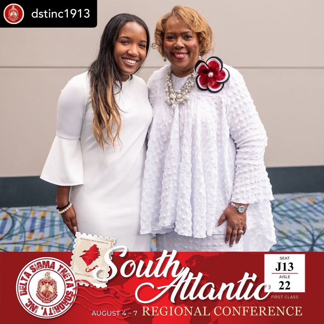 SensationalSAR's tweet photo. Posted @withregram • @dstinc1913 Congratulations to re-elected South Atlantic Regional Director, Trish Johnson (Hickory Alumnae), and newly elected South Atlantic Regional Representative, Kamryn Dixon (Kappa Omicron) ! 🔺🔺🔺
#DSTRC2022 #SARC2022 #30SARC https://t.co/bvNDGw3MOj
