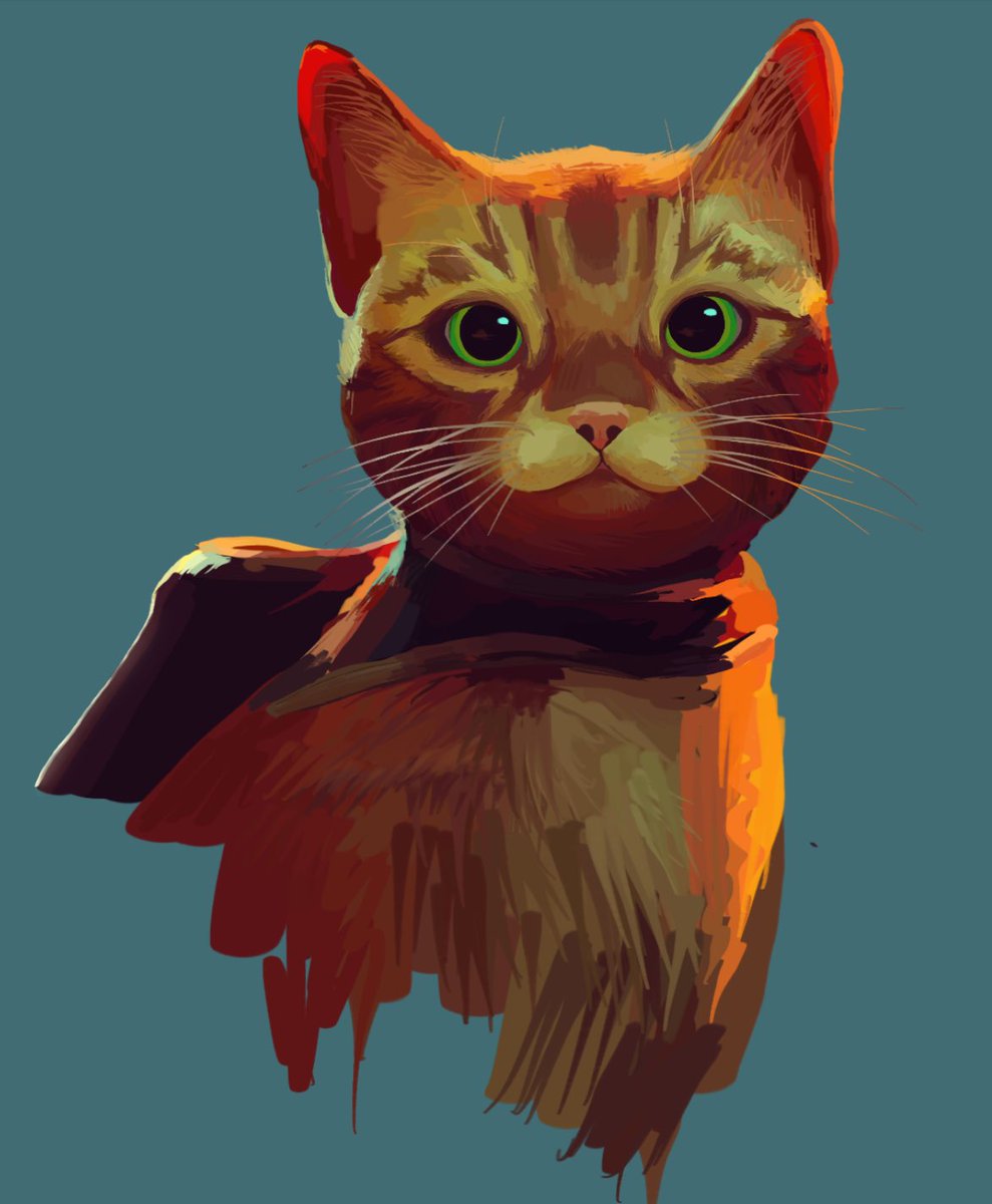 Chai_TeaParty's tweet photo. That cat from that one cat game #strayfanart #Stray https://t.co/jiqvgfpYHV