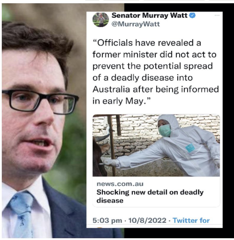 LyndaFrench19's tweet photo. @MurrayWatt #FMD #Agriculture stop reading #PerthMedia scaremongering #Farmers #wapol #Rural https://t.co/mVFtcRMKXR