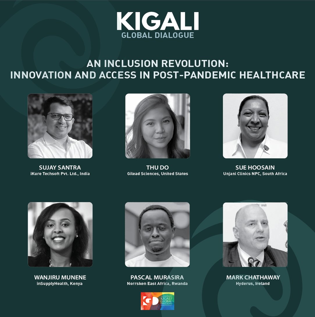 #KGD2022 | An Inclusion Revolution: Innovation and Access in Post-Pandemic Healthcare Featuring @iKureTechSoft, @suehoosain, @wanjirumunene, @PascalMurasira, @markcha, Thu Do. #ToKigali @ORF_CNED @orfonline @ORFAmerica Full agenda: tinyurl.com/KGDAgenda