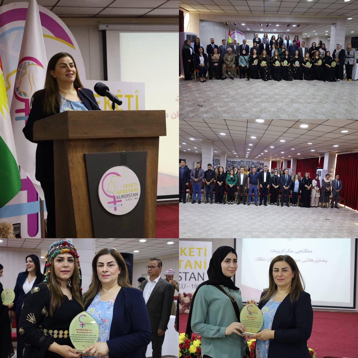 SuleimanVian's tweet photo. On August 10, the K.W.U hosted a ceremony at the Secretariat Office in the presence of Dr. Jabbar Qadir, Dr. Shakir, and other guests to honor the administrative team and team members in recognition of the success of the women athletes at the Armenian championship. https://t.co/xYMVwCksyx