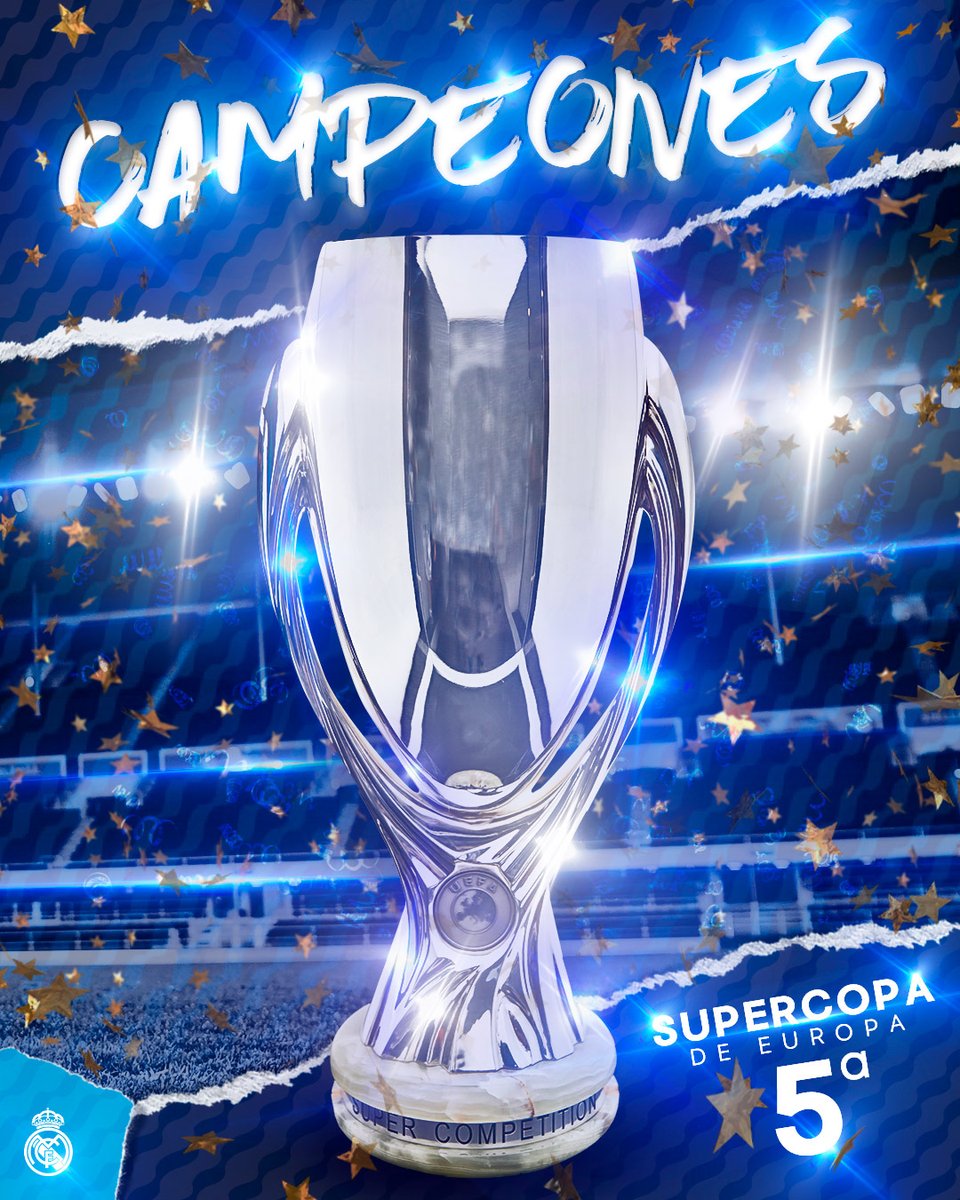 JuanMa_Moreno's tweet photo. ¡Enhorabuena al @realmadrid y a toda su afición, en especial a los madridistas de #Andalucía!

Me alegra que el fútbol español arranque la temporada con un nuevo éxito: la Supercopa de Europa.

🏆 #Supercup https://t.co/vB7ZprLZ4s