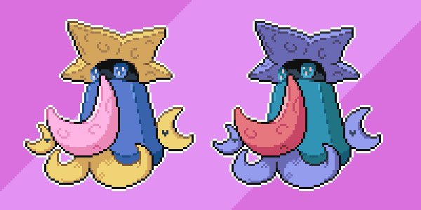 tropkicks's tweet image. Some more regional forms (Magikarp, Gyarados and Probopass) sprited by @TravisComm 🐠 🌙 again the designs are by @Mat4265
