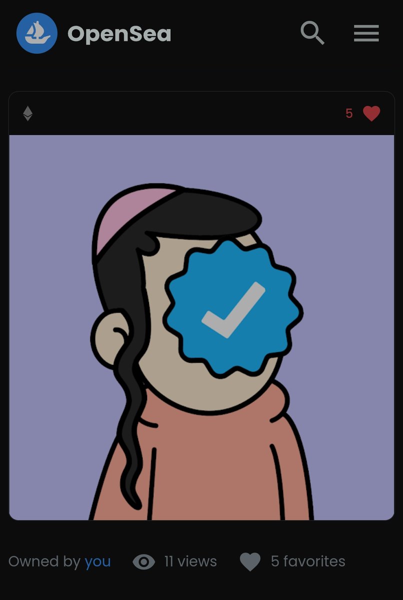 TaoKoltes's tweet photo. I bought one of the rare Blue check @TheJews_Nft 🥂✅
Keep it and cherish it with ♥️
Beginnings are the best memories...
https://t.co/t6vis1Mlkd
#nft #jewsnft #NFTCommumity #nftisfun #NFTs https://t.co/HpP7L5LyzM