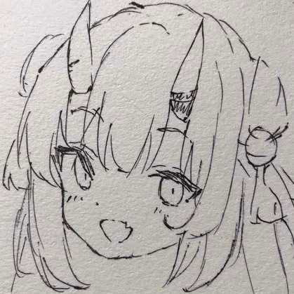 朝落書き 