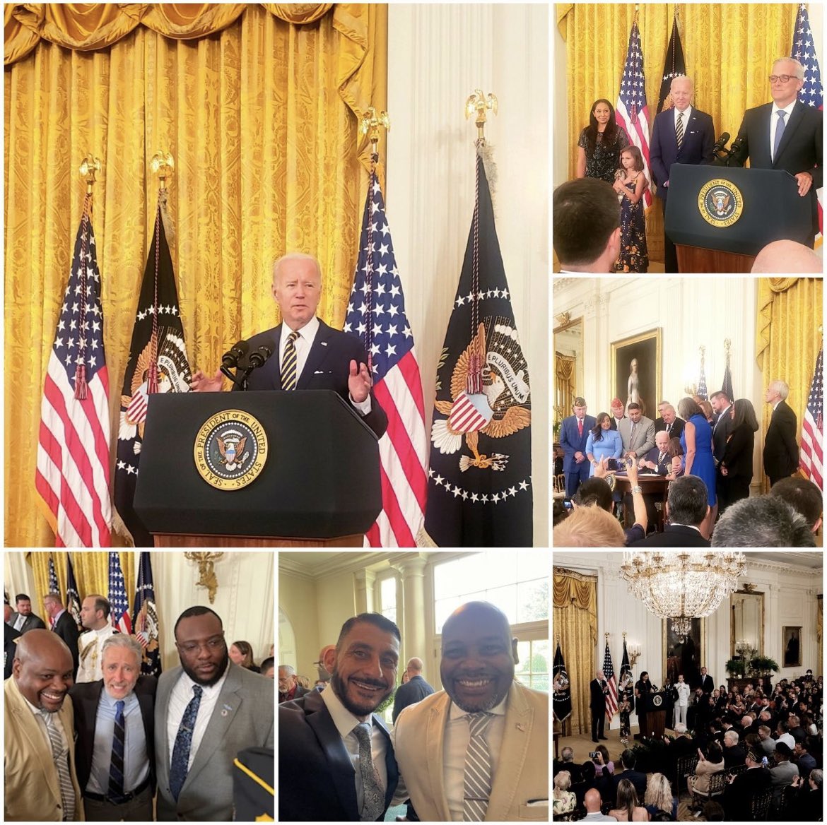 bvecouncil's tweet photo. Today, BVEC Chairman Victor LaGroon attended the signing of the PACT, a law providing life saving benefits to veterans affected by burn pits and toxic exposures. A monumental piece of legislation that will undoubtedly save lives. https://t.co/Gedlw3urNX