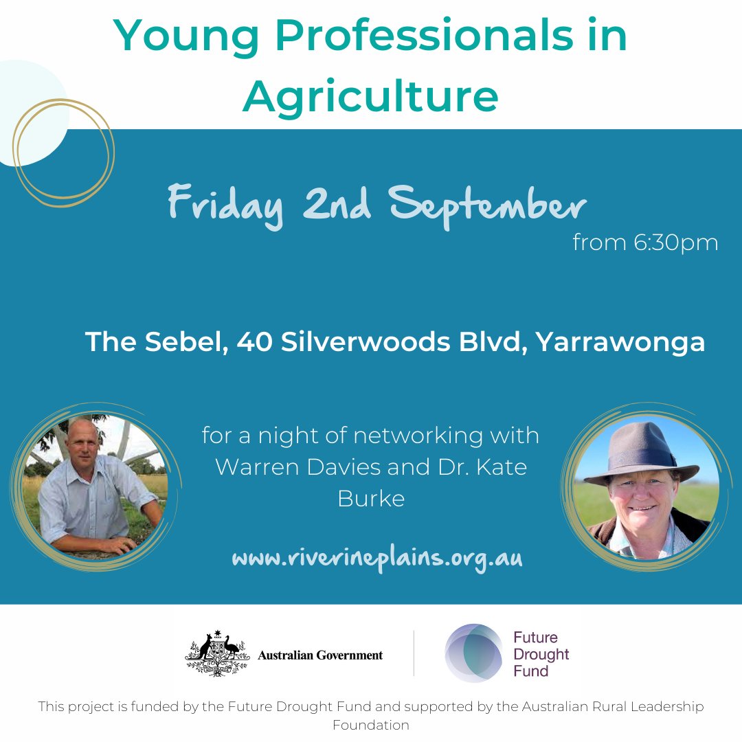 This #YoungFarmers dinner event on Fri 2 Sep is nearly sold out, so get in quickly to hear Warren Davies (The Unbreakable Farmer) &amp; Kate Burke talk careers, mindset &amp; resilience! Tickets at> bit.ly/3zwIJGS  #FutureDroughtFund <a href="/ARLFNews/">ARLF</a> #AgBizAssist <a href="/KateKak/">Kate Burke</a> <a href="/Warra67/">The Unbreakable Farmer</a>