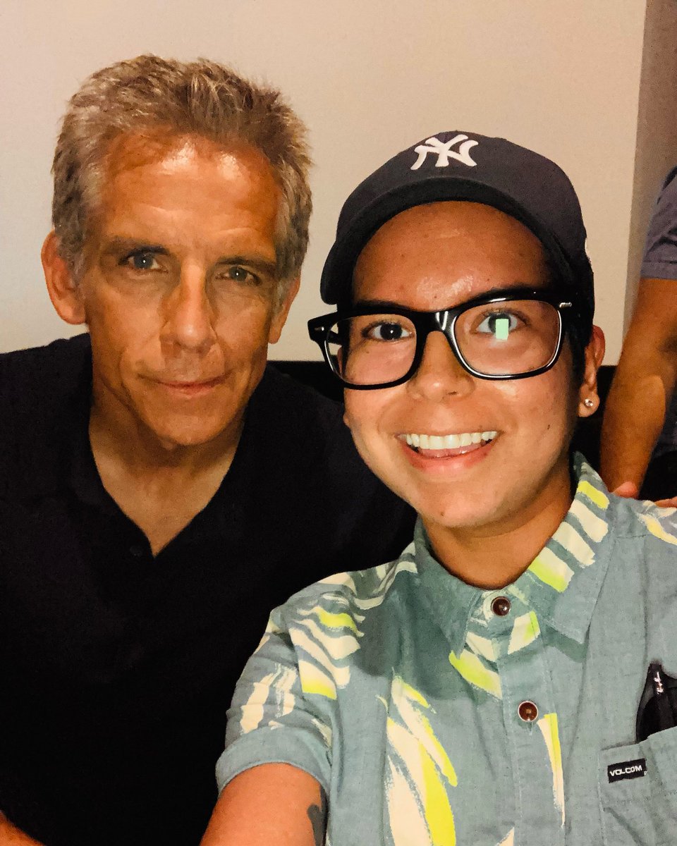 LorenaGordon's tweet photo. @BenStiller I learned so much from you as a director working with you on The Secret Life of Walter Mitty back in 2013. So great seeing you after many years. I am so grateful for your kindness. Hope you enjoy my short film AT LAST on HBO max. https://t.co/jp79NoQolH