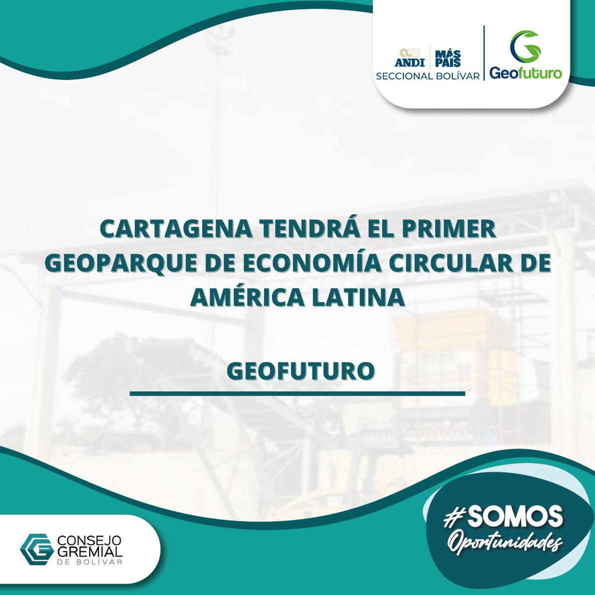 andi_bolivar's tweet photo. #SomosOportunidades 💜 | Cartagena tendrá el primer Geoparque de energía circular de Latinoamérica. 

Esta iniciativa de la empresa @geofuturo busca promover la economía circular por medio del correcto aprovechamiento de los residuos. https://t.co/R5DYak0Lq9