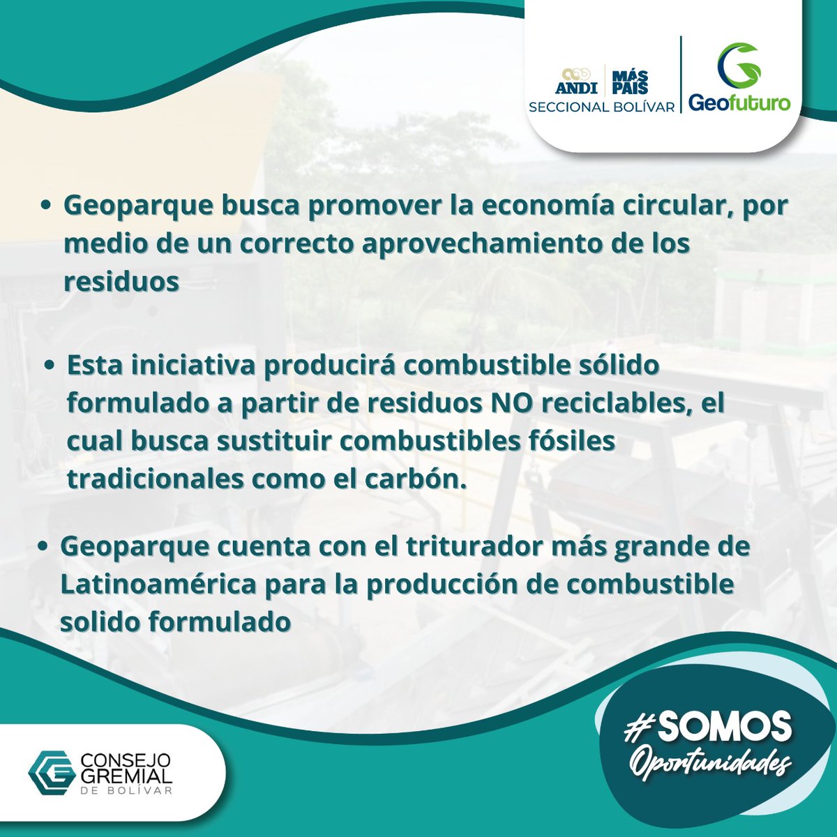 andi_bolivar's tweet photo. Geoparque contribuirá a la meta país 2030, la cual consiste en disminuir en un 51% las emisiones de co2, además de ser carbono neutralidad en el año 2050.

¡Seguimos sumando voces! 📣❤️ https://t.co/4bwyq1qgCI