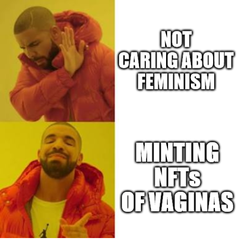 VaginasMoon's tweet photo. If you're not minting NFTs of MoonVaginas, you might as well stop calling yourself a feminist 

#WomeninNFT #Web3 https://t.co/JIZCZxc2CD