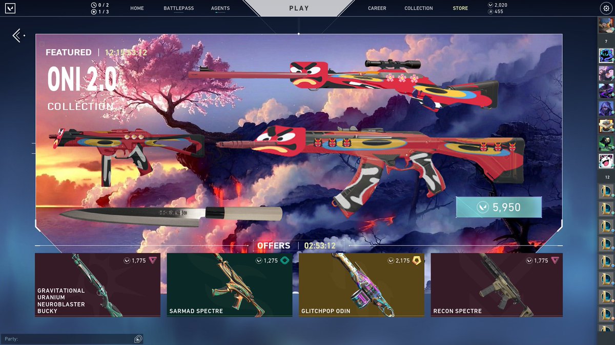 _longrice's tweet photo. @PlayVALORANT y'all getting the same shop as me or...??? https://t.co/YZZhkvbV57