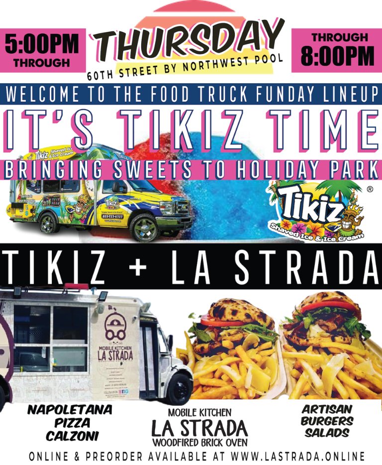 tikizstpete's tweet photo. Looking forward to Surv-ing up cool treats to the families of Holiday Park Neighborhood 33710. @tikizstpete and La Strada Mobile Kitchen will be on hand to get you fed so you don't have to worry about cooking this back to school week. Thursday Aug 11th - 5PM-8PM. https://t.co/L7QgTvNqc0