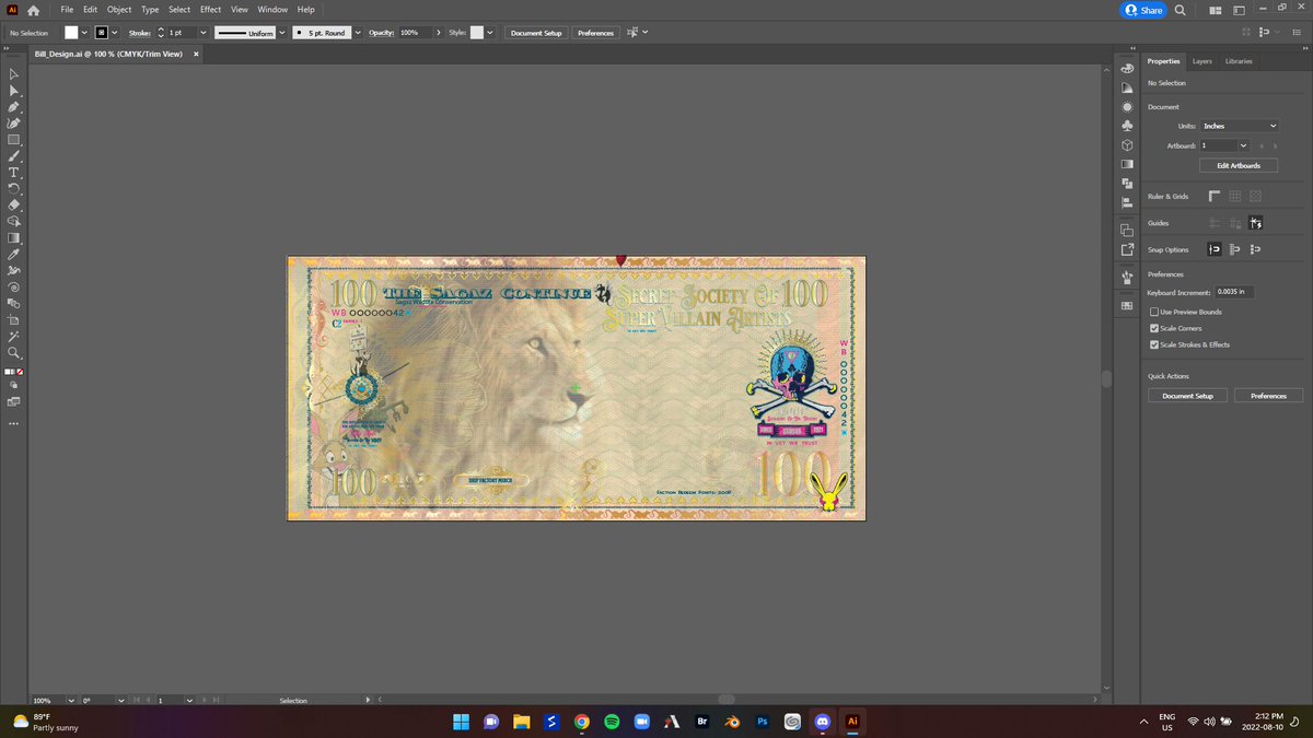 Its official we have a home for the Sagaz project more to come in the following days.  Be on the look out for bills to hit the market soon!!!

Here is a taste oh the bills to come. this is the gold blank.