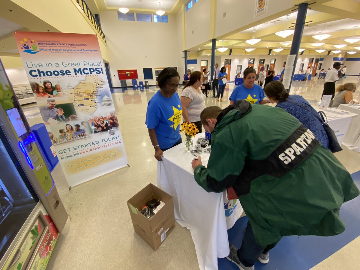 Come to the MCPS Job Fair. We’re looking for great people to work in our schools. We have the jobs, we just need you. We’re here to answer question and help with the application process until 7:30. Gaithersburg High, 101 Education Boulevard 
Gaithersburg, MD 20877