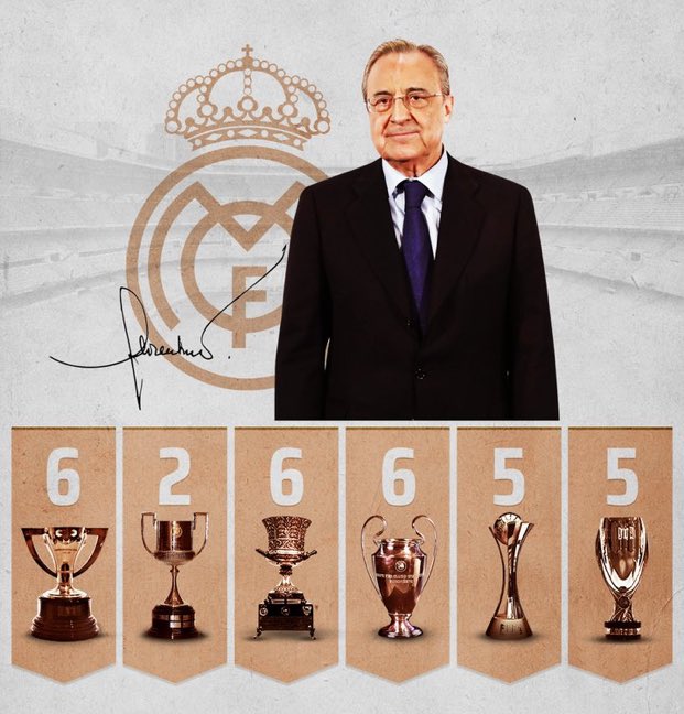 ¿Cuántos títulos ganó Santiago Bernabéu