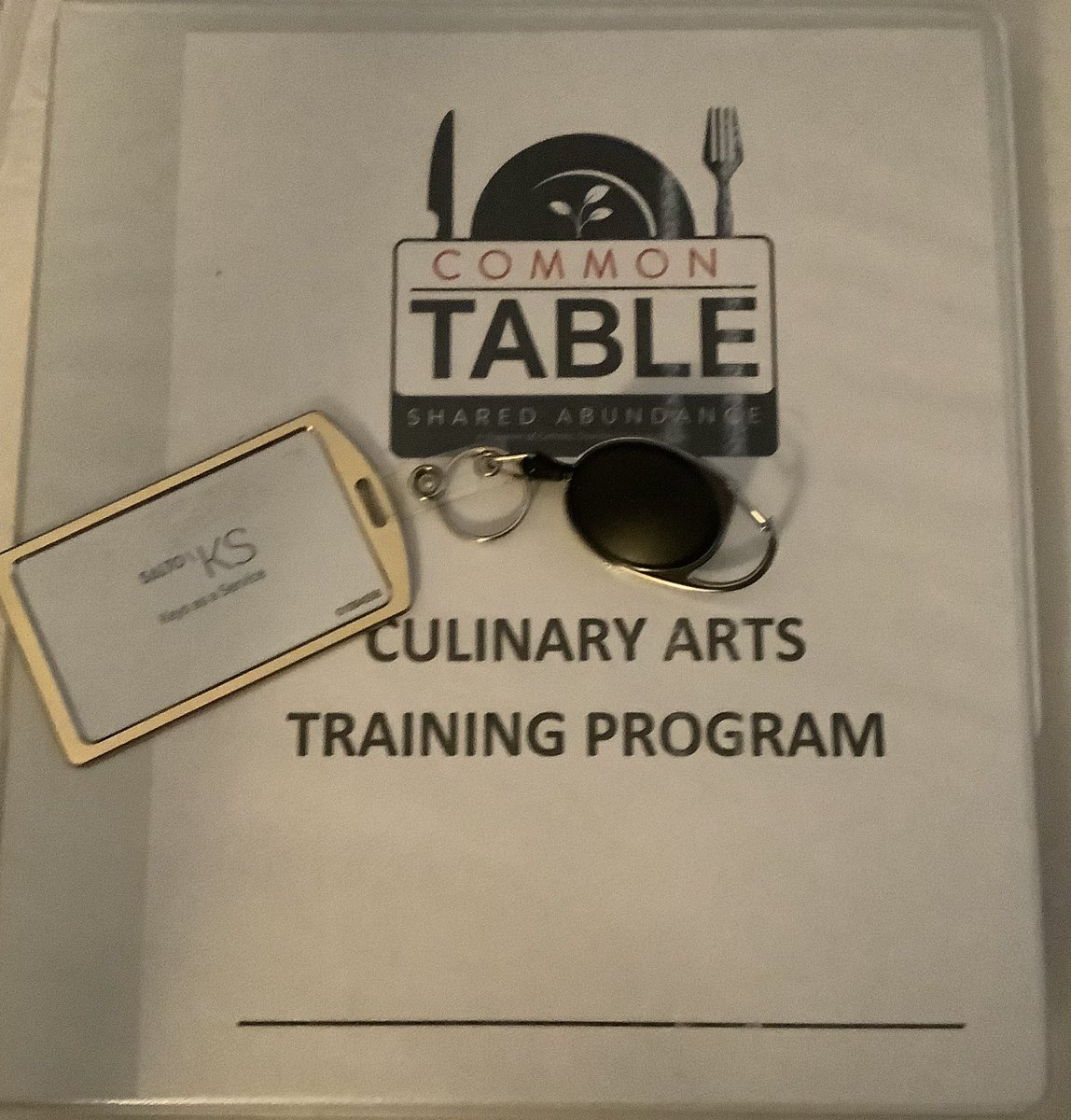deborah_saffer's tweet photo. Day #3 at #TheCommonTable #Culinary School. We got our #KeyCards So We’re Set. I #believe This #PerfectAttendance is going to be a #Breeze 😎 @josh_saffer did better than me on One of our #assessments. I’m #SoProud‼️ He’s Got This 😊 #FuturePlanner #hardworkpaysoff https://t.co/pyHbqlKeZl