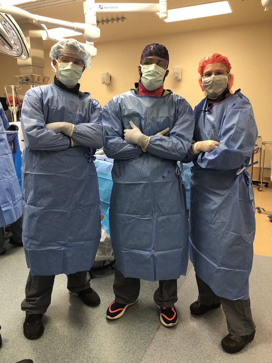 GLawsonSmith1's tweet photo. 1st week of fellowship/1st Implant with our new @UAMSPain Fellow Trevor Johnson @DoctorTrev_! With the OG @ErikaPetersenMD and me! #ECAP #Saludastudy @NANSRFS @ASRA_Society @ASPN_PainNeuro @DrJGoree @JarnaShahMD @jjacksonMD https://t.co/F1PO8Q1ZFv
