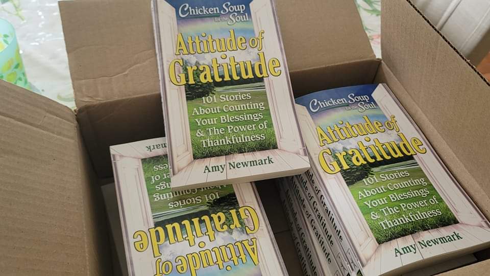 My author copies are here! CSS Attitude of Gratitude hits store shelves next Tuesday. Check it out! 

#ChickenSoupforthesoul #CSSattitudeofgratitude 
#AuthorsOfTwitter
