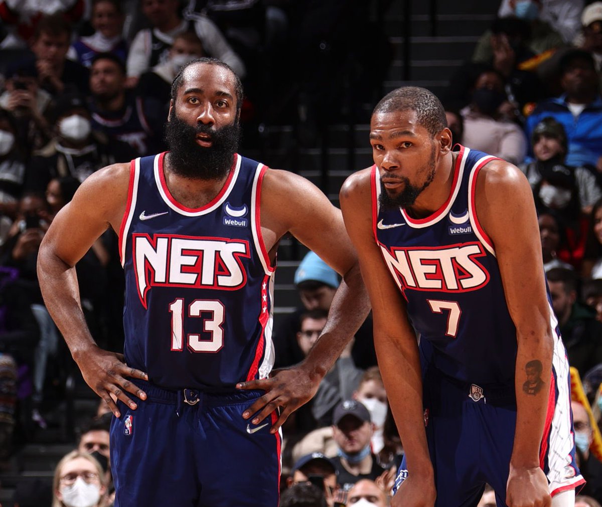 TheDunkCentral's tweet image. Kevin Durant has interest in reuniting with James Harden, per @TheFrankIsola

(h/t @ActionNetworkHQ )